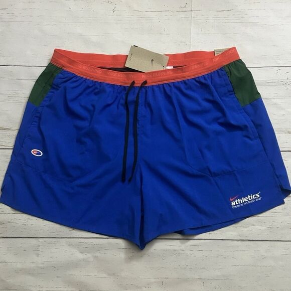 Nike Stride Dri-FIT 5" Brief Lined Running Shorts Blue Men's XXL HF4562-480 - Picture 1 of 9